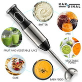 Hand Blender with Chopper & Grinder – Stainless Steel Blades
